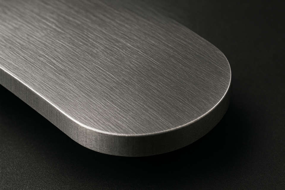 arrondi pièce acier inoxidable découpée au laser